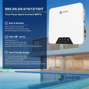 INVERTER IBRIDO TRIFASE SERIE SN DA 5 A 15 kW SINENG