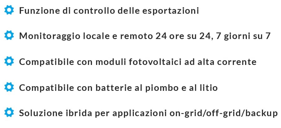 INVERTER IBRIDO DA3 A 6 KW