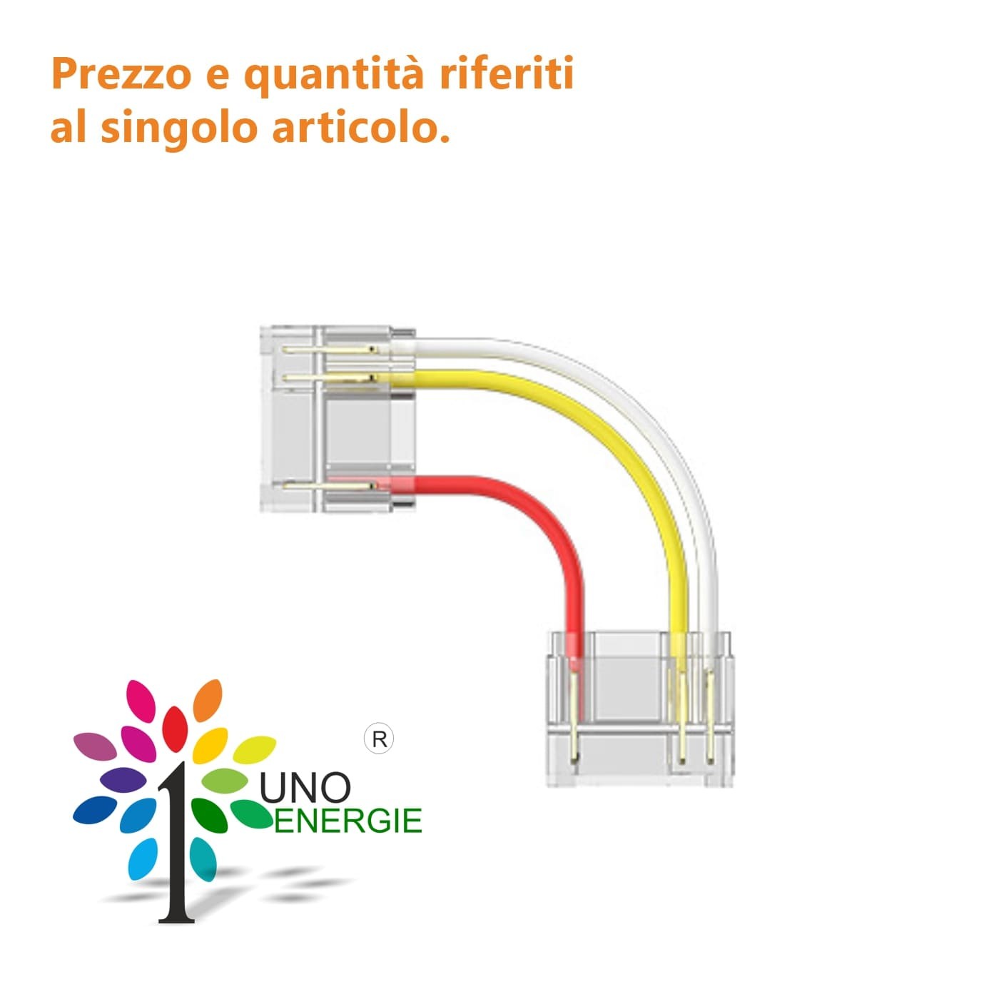 CONNETTORE ANGOLARE 3 PIN PER STRISCE DIGITAL