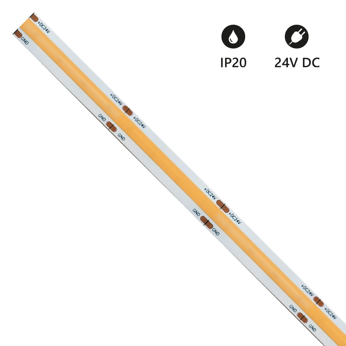 STRISCA LED COB IP20 5m 3000K/4000K/6000K 24V 15W/m 1350lm/m/1400lm/m/1500lm/m