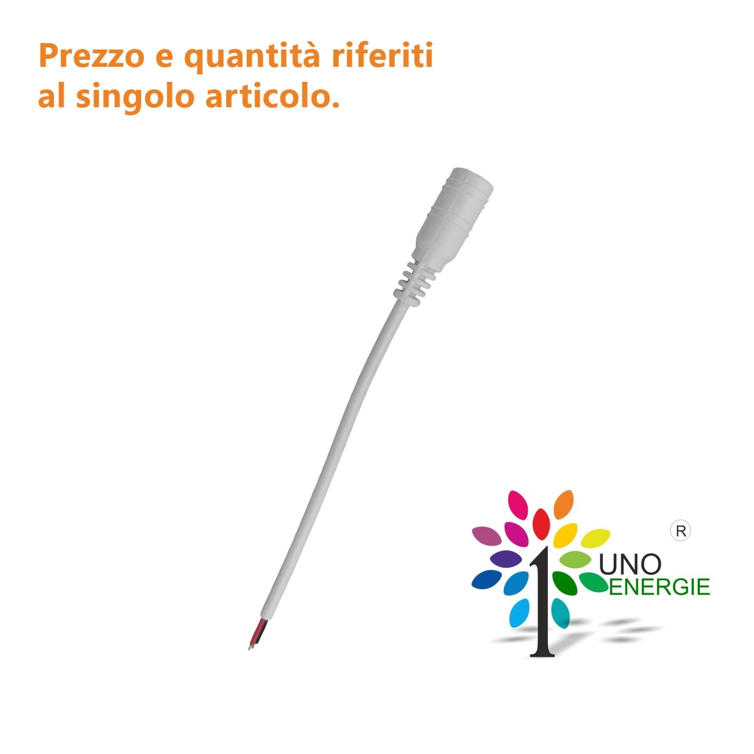 CAVO CONNETTORE FEMMINA DC + FILI SPELATI