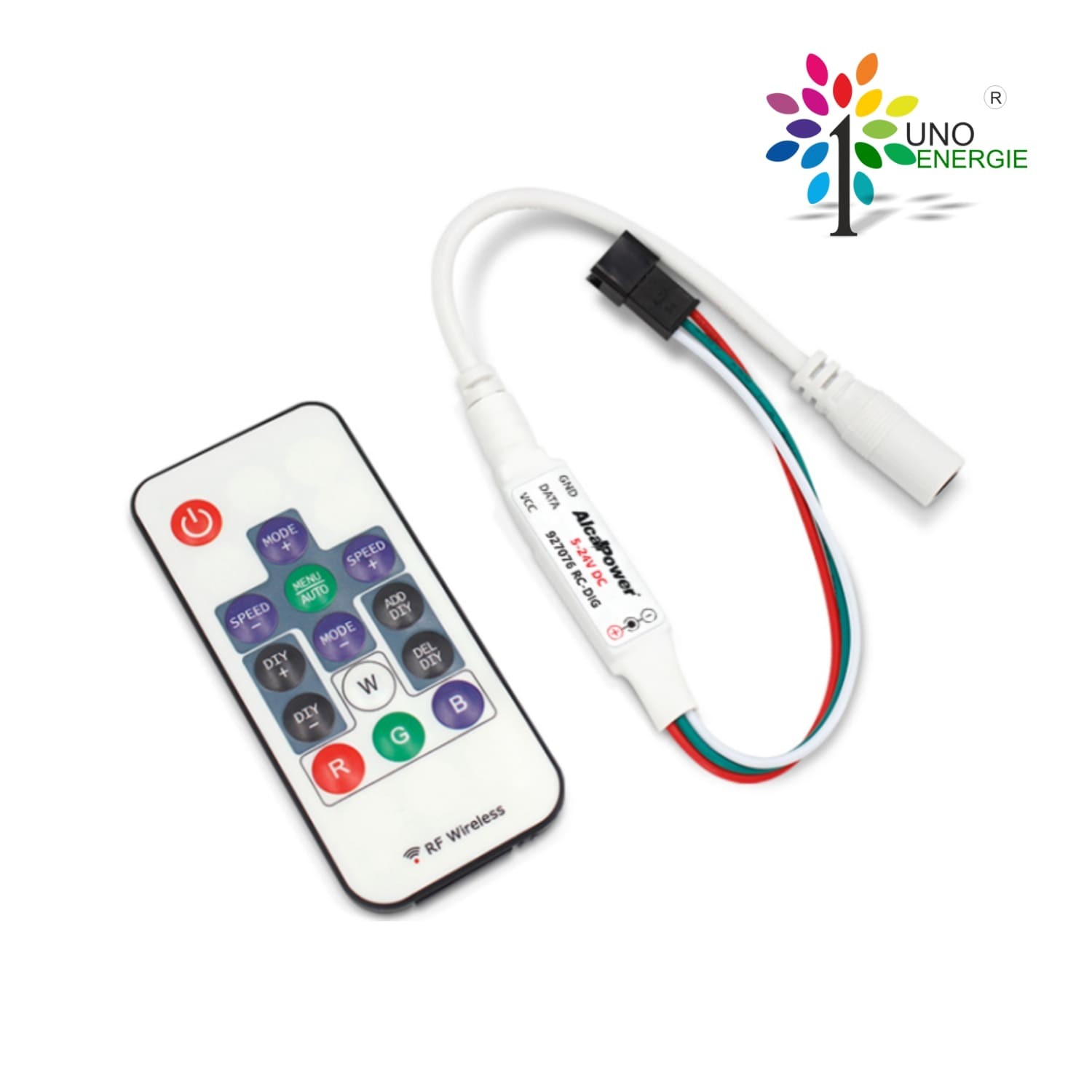 CONTROLLO REMOTO STRISCE LED COB 24V DIGITAL RGB