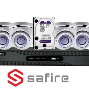 KIT TVCC 4 TEL DOME. 2,8-12 MM 1080P+HD