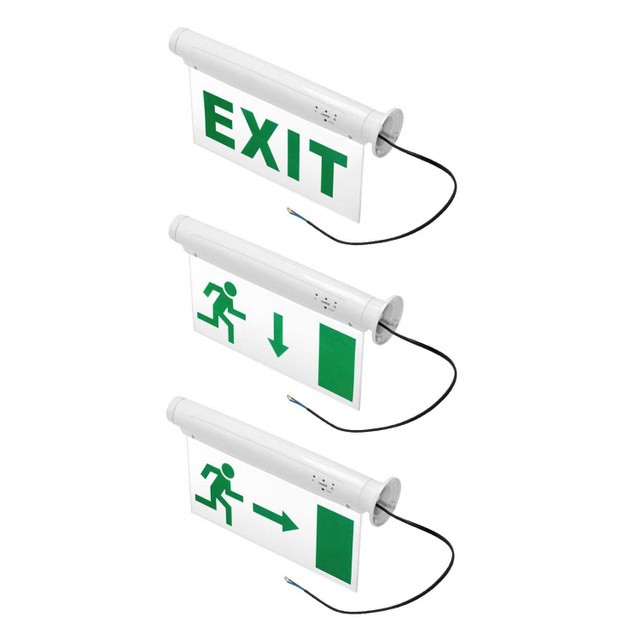 Lampada di Emergenza a Bandiera S.A., Autotest, 4 installazioni in 1 Bianco Freddo 6.000K