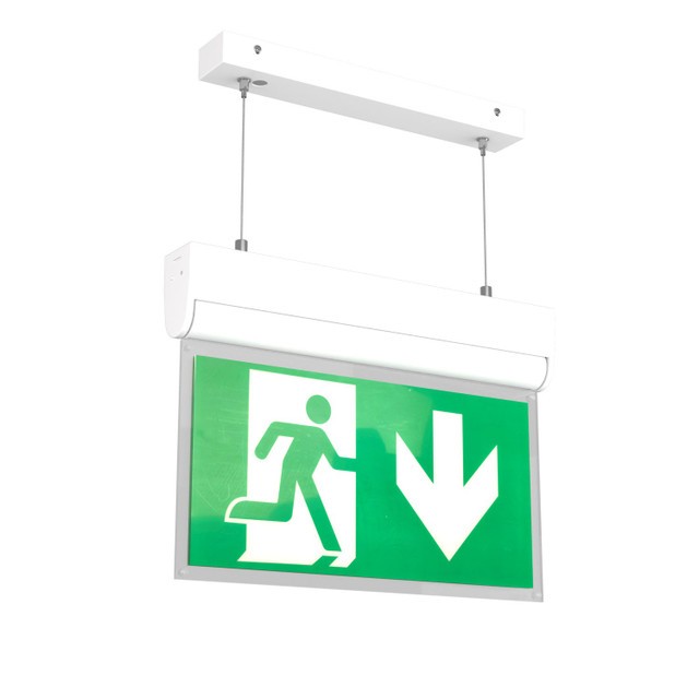 Lampada Emergenza a Sospensione 3h S.E S.A Cinema Mode - Bianca o Nera  Bianco Freddo 6.000K