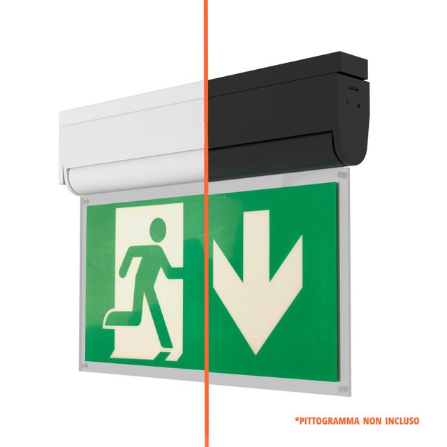 Lampada Emergenza Attacco Laterale, 3h, S.E S.A Cinema Mode - Bianca o Nera Bianco Freddo 6.000K