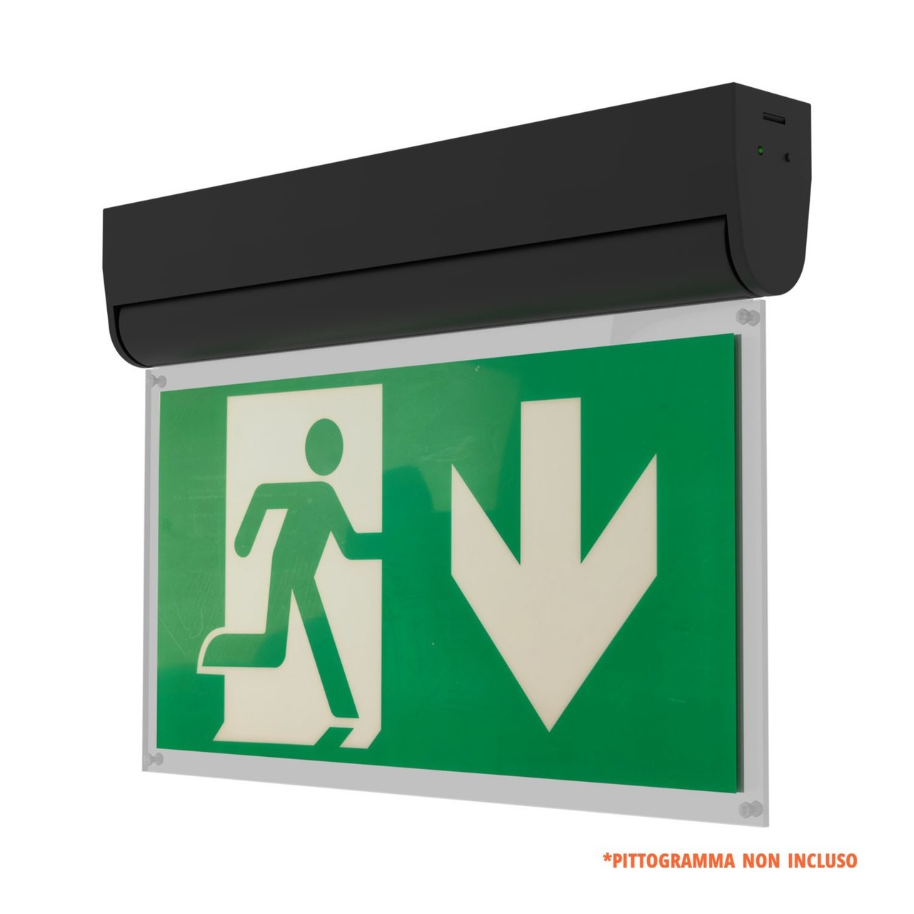 Lampada Emergenza a Bandiera, 3h, S.E S.A Cinema Mode - Bianca o Nera Bianco Freddo 6.000K