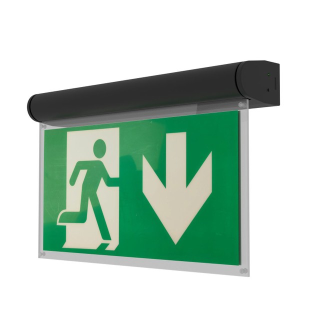 Lampada Emergenza a Bandiera, 3h, S.E S.A Cinema Mode - Bianca o Nera Bianco Freddo 6.000K