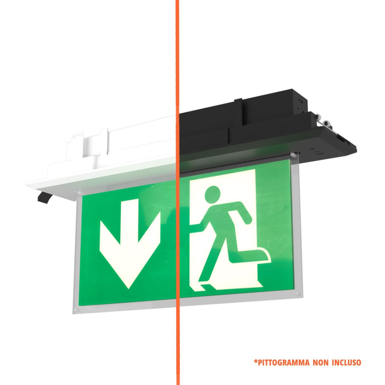 Lampada Emergenza da Incasso, 3h, S.E S.A Cinema Mode - Bianca o Nera Bianco Freddo 6.000K