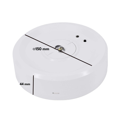 Lampada di Emergenza per segnalazione, fascio lungo per corridoi e vie di fuga, IP40, autonomia 3H